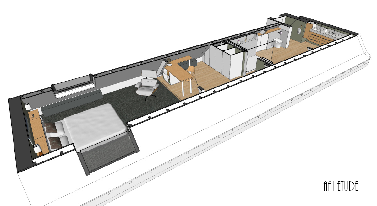 3D dessin architecte intérieure